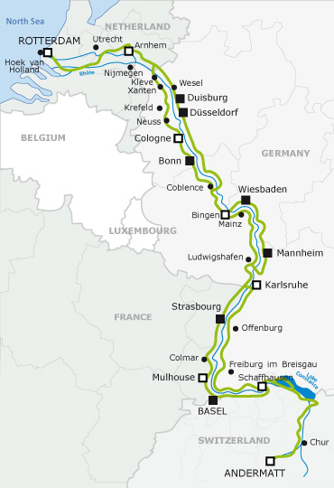 Ruta cicloturista del Rin rutas ciclistas y vías verdes de Francia